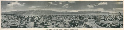 1942 W.R. Thompson Composite Photograph of U.S. Army Desert Training in California