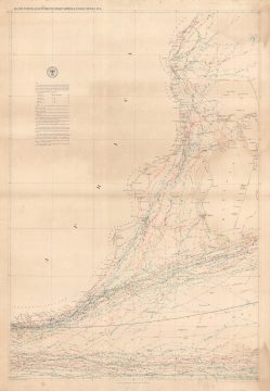 1854 Maury Chart of East African Coast, Madagascar