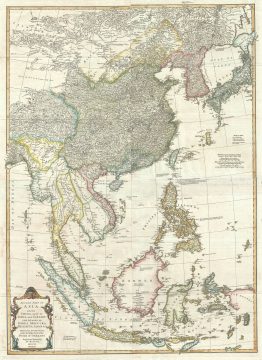 1755 Bolton Map of Southeast Asia, the East Indies, China, Korea, and Japan