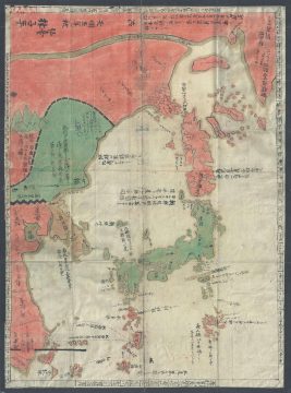 1785 Manuscript Map of Japan, China, Korea, and Taiwan (w/ Dodko or Takeshima)