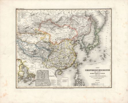 1846 Meyer Map of East Asia, China, Korea, Japan