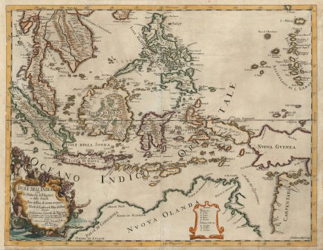 1683 Cantelli da Vignola Map of Southeast Asia, the Spice Islands and Australia