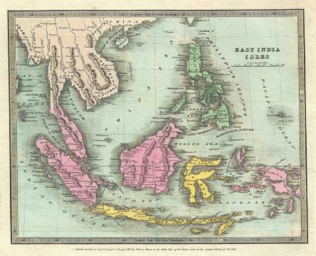 1835 Burr Map of the East Indies