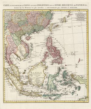 1757 Covens and Mortier Map of Southeast Asia and the Spice Islands