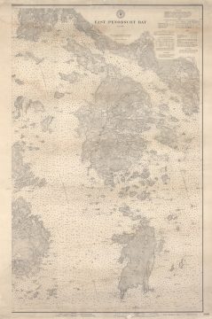 1882 U.S. Coast and Geodetic Survey Nautical Map of East Penobscot Bay, Maine