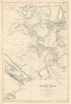 1873 Murray Map of Eastern Persia (Iran)