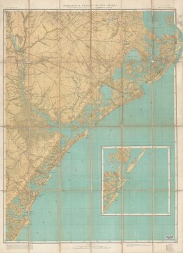 1907 U.S. Geological Survey Map of Egg Harbor, Atlantic City, New Jersey