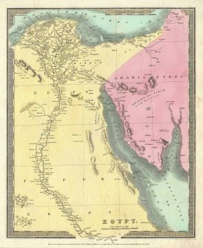 1834 Burr Map of Egypt
