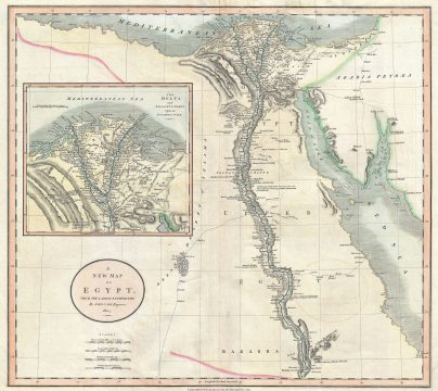 1805 Cary Map of Egypt