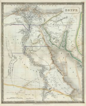1835 Hall Map of Egypt
