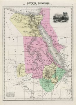 1878 Migeon Map of Egypt