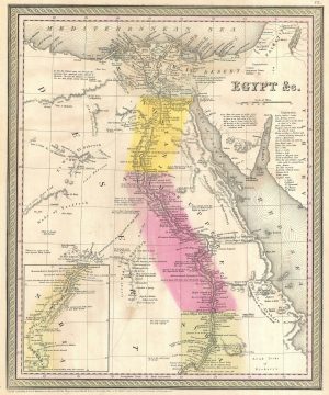 1854 Mitchell Map of Egypt