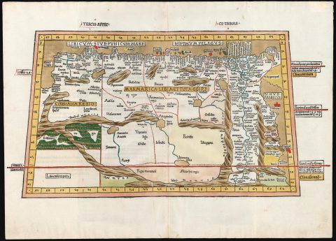 1486 Claudius Ptolemy / Nicolaus Germanus Map of Ancient Egypt