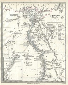 1831 S.D.U.K. Map of Egypt