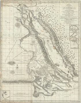 1790 James Bruce Map of Egypt, Abyssinia, and the Red Sea