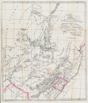 1900 Harris Map of Southern Africa