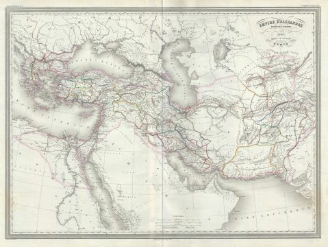 1859 Dufour Map of the Empire of Alexander the Great
