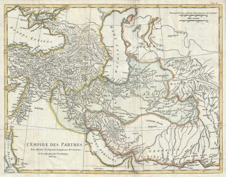 1749 Anville Map of the Parthian Empire