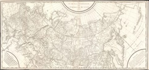 1787 Tardieu Map of the Russian Empire