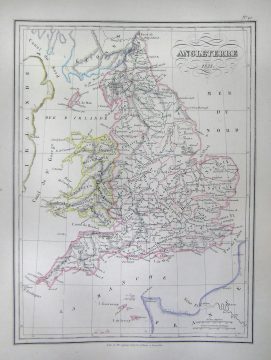 1837 Malte-Brun Map of England