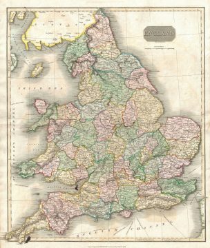 1814 Thomson Map of England