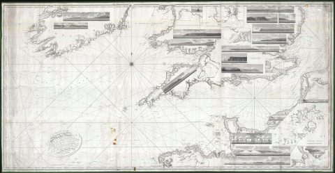 1804 Knight / Penelope Steel Blueback Chart or Map of the English Channel