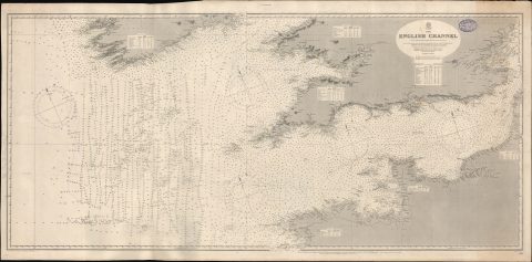 1897 Admiralty Chart of Western English Channel
