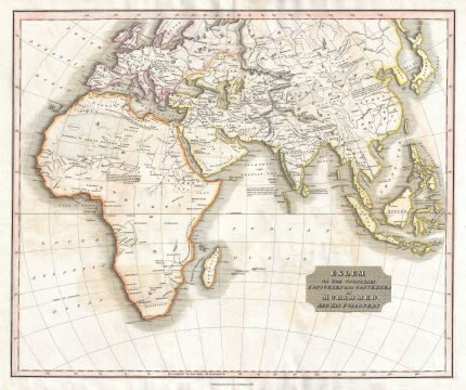 1829 Thomson Map of Conquests of Mohammed (Asia, Africa, Arabia)