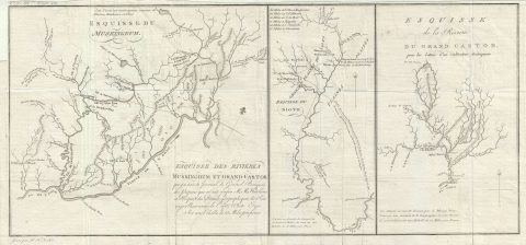 1787 Tardieu Map of the Ohio River