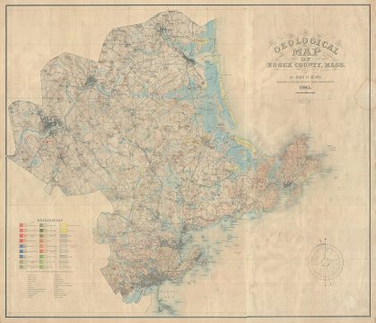 1905 Sears Geological Map of Essex County, Massachusetts