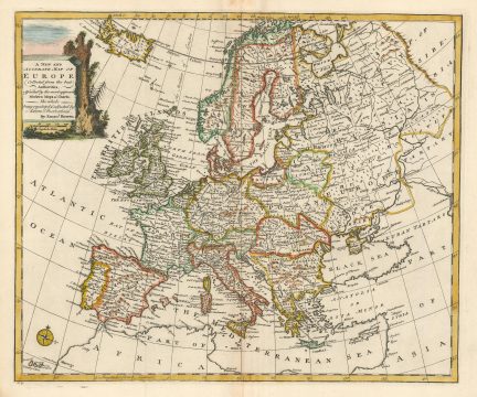 1747 Bowen Map of Europe