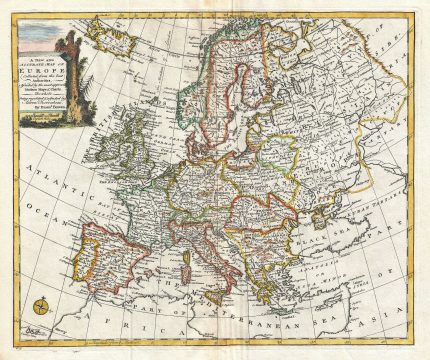 1747 Bowen Map of Europe