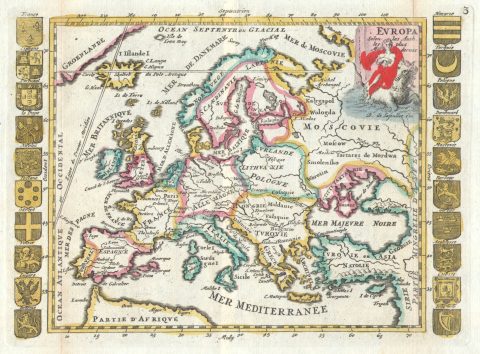 1706 De La Feuille Map of Europe