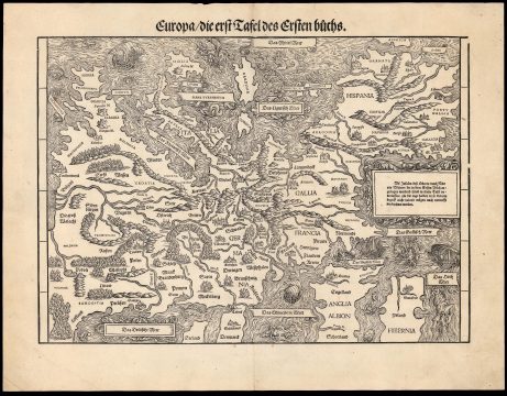 1548 Johann Stumpf Map of Europe