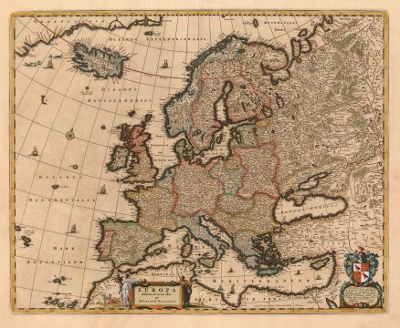 1677 Visscher Map of Europe