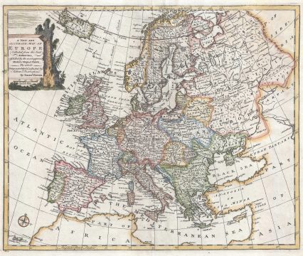1747 Bowen Map of Europe