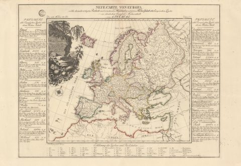 1782 Crome Map of Europe: First Economic Map of Europe