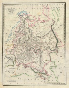 1834 Malte-Brun Map of European Russia