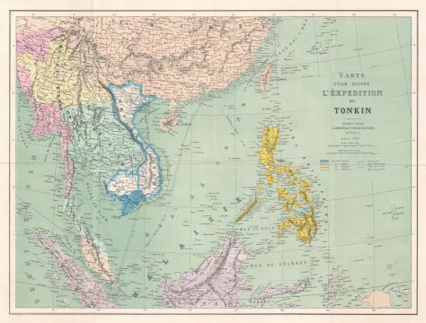 1884 Andriveau-Goujon Map of Southeast Asia and East Indies