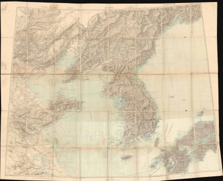 1904 Service Géographique de l'Armée Map of Korea and Northeastern China