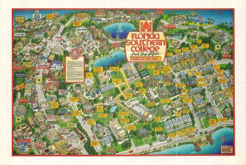 1990 Pictorial View of the Campus of Florida Southern College