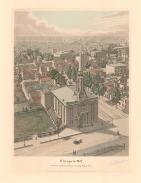 1930 Varin View of the First Baptist Church, Chicago, Illinois