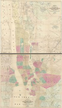1860 Dripps Map of New York City and Environs (Set of 2 Maps)