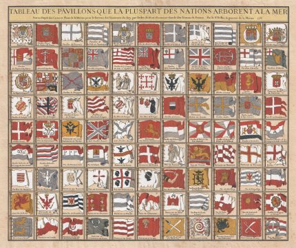 1756 Bellin Separate Issue Flag Chart