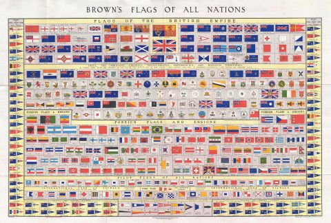 1934 Brown Chart of the World's Flags