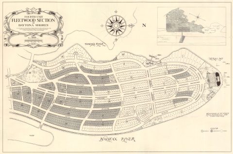1926 Stoltz Map of Daytona Shores, Florida
