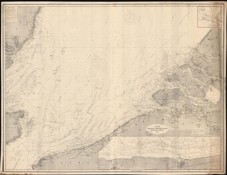 1889 Imray Nautical Chart or Map of the Coast of Belgium, France, and Holland