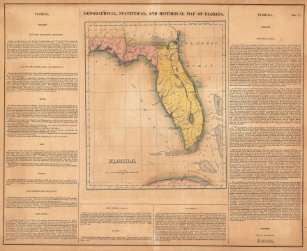 1822 Carey and Lea Map of Florida