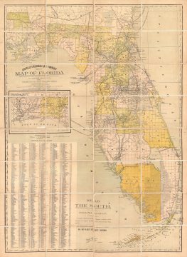 1886 Granville Map of Florida