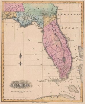 1823 Fielding Lucas Map of Florida